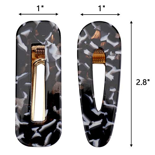 Hedume 28 Pack Acrylic Resin Hair Barrettes, Fashion Geometric Hair Clips For Women Girls Ladies #TOP4