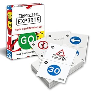 Theory Test Experts 128 Road Signs Flash Cards 2023 UK – Driving Instructor Approved – Driving Test Gifts For Teenage…