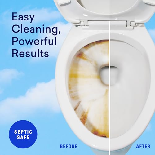 Image of BLUELAND 100% Plastic Free Toilet Bowl Cleaner Tablets, 28ct, Wild Lavender
