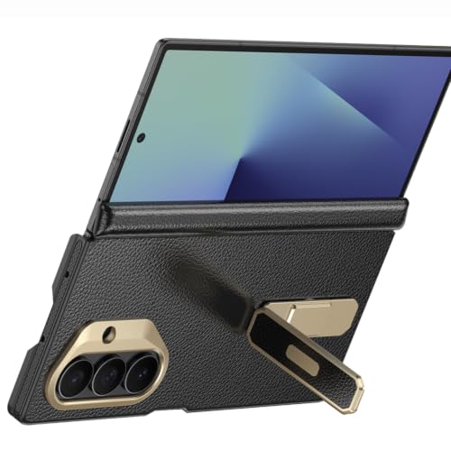 Étui Samsung Galaxy Z Fold 7 avec béquille et protection charnière noire