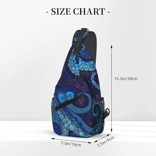 Mochila tipo sling negra para senderismo y viaje miniatura 2