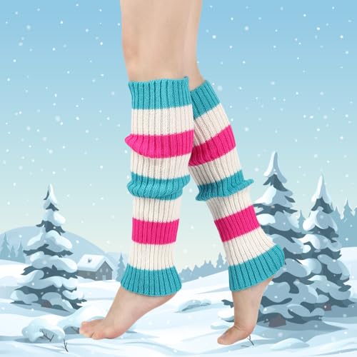 Image of Leg Warmers for Women Winter, Leg Warmers Y2k Ribbed Leg Warmers 80s Leg Warmer Socks Outfit for Girls Party Yoga