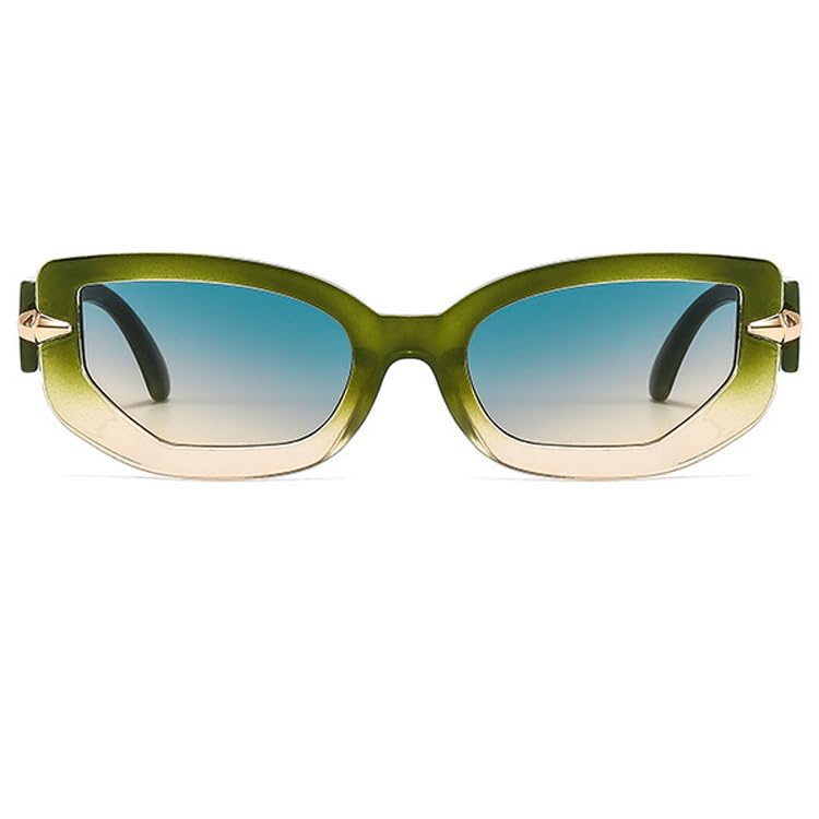 bullabulling Retro Cat Eye Sunglasses For Women Fashion Irregular Punk Hip Hop Sun Glasses UV4002