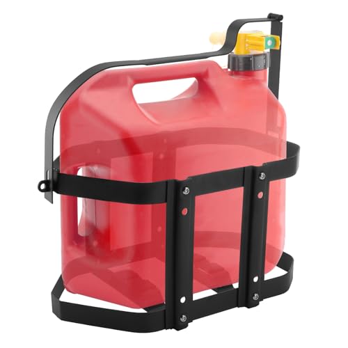 Porte-bidon de gaz en métal renforcé avec structure thermo-laquée noire