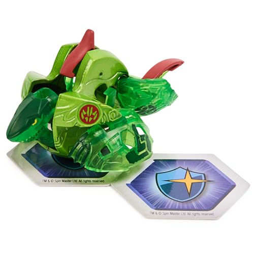 Bakugan Evolutions, Sharktar (Green), Platinum Series True Metal, 2 BakuCores and Character Card, Kids Toys for Boys, Ages 6 and Up