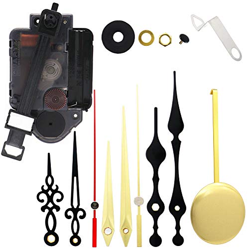 Original Youngtown 12888 Pendulum Clock Movement with 3 Sets of Hands 13.5mm (17/32 Inch) Shaft Length 6mm (15/64 Inch) Thread Length.