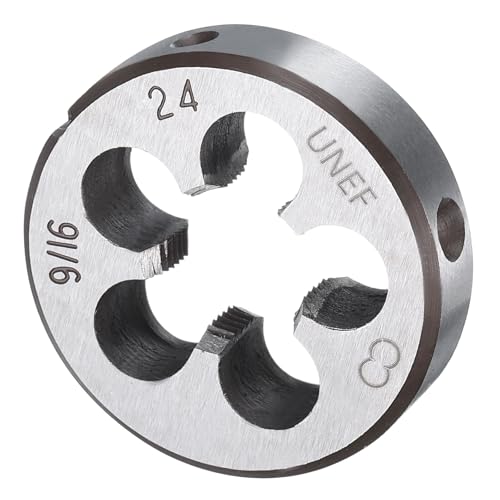 Image of sourcing map Round Threading Die 9/16-24 UNEF Thread Right Hand Screw Cutting Fixed Dies, Alloy Tool Steel Tapping Repair Tool