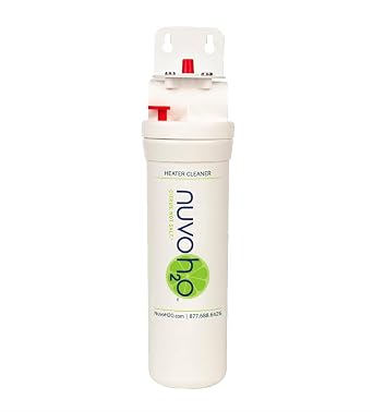 NuvoH2O Water Heater System Citrus-Based, Salt-Free Water Softener Prevents Hard Water Scale Buildup, Extends Water Heater Life Compact, Eco-Friendly
