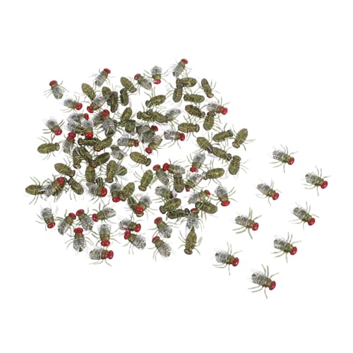WEKAMOS 100 Piezas Insectos Plásticos Realistas para Halloween de Bichos Pequeños para Bromas y Decoración Espeluznante Juguetes de Insectos Falsos Resistentes y Reutilizables