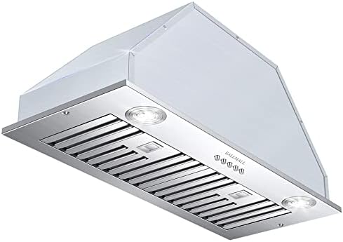 EALLMALL Range Hood Insert 36 Inch, 700 CFM Range Hood Insert, Ducted/Ductless Convertible Vent Hood Insert, Stainless Steel Range Hood 36 Inch, Ultra-quiet Insert Range Hood, Hood Range Insert, FC-36