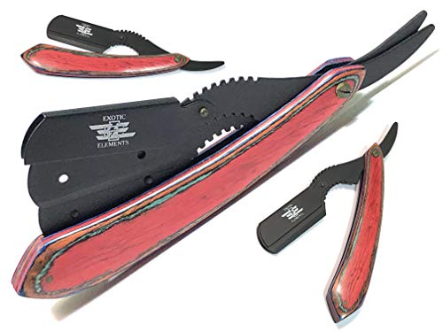 Pro Straight edge barber razor shaving folding knife cut throat shavette