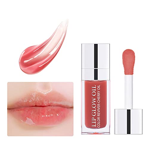 Moisturizing Lip Gloss With High Gloss To Make Lips Look Fuller Moistures Lip Gloss Non Stick Lip Makeup 6Ml (C, One Size) #TOP1