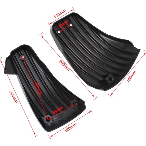 Carénage batterie ABS à rayures pour look épuré Harley Softail M8