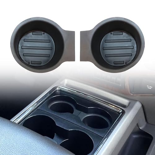 Insertos portavasos centrales negros 2 piezas para Ford Super Duty miniatura 1