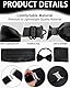 BARRU 3 pcs Set Kummerbund Herren Halloween Verstellbarer Kummerbund für Smoking Frack Anzug Hemd, Mit Fliege und Einstecktuch, schwarz