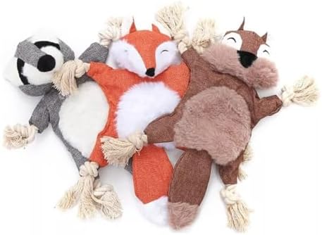 Brinquedo Bichinhos De Pelúcia E Corda Pet Para Cães Gatos Cachor...