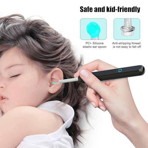 Pulizia Orecchie Con 6 Luci Led Pulitore Orecchie Con Telecamera 1296P 3,5Mm Hd Impermeabile, Pulisci Orecchie,Otoscopio Digitale Wifi,Orecchie Endoscopio Professionale Per Ios E Android - 3