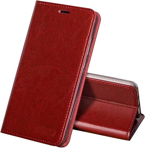 Étui à rabat pour Apple iPhone 14 coque folio rouge GUMMMY