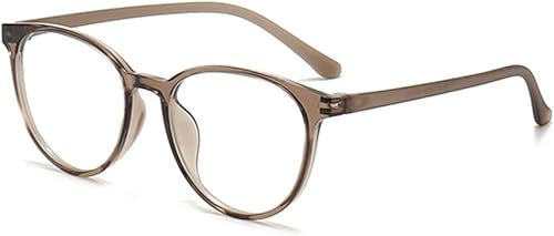 Lentes de lectura con bloqueo de luz azul, para mujeres y hombres, marco de anteojos redondos, ligeros, reducen la fatiga ocular