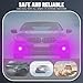 HEVLE 2PCS Angel Eye Halo Fog Lights for Cars, Universal Fog Lights, 2.5'' COB LED Super Bright High Power Fog Angel Eye Projector with Halo Rings, Daytime Light DRL Car Driving Bulbs Fit Car (Purple)