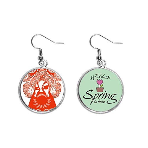 Pendientes de Ópera de Pekín la solución para transformar tu look básico de primavera