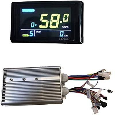 NBpower 48V-72V 60A 3000W Brushless DC Sine Wave Ebike Controller,Color Display VM960 for 3000W Brushless Motor and 3000W Electric Bike Kit.