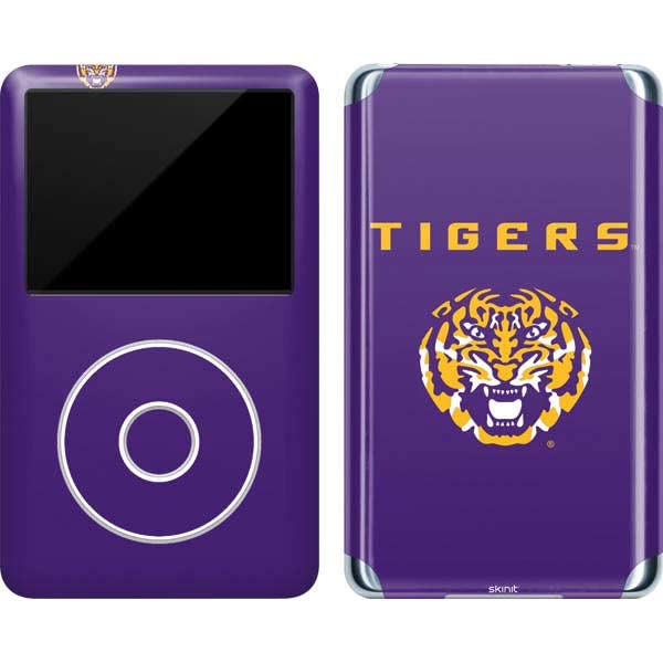 Skinit Decal MP3 Player Skin Compatible with iPod Classic (6th Gen) 80GB - Officially Licensed LSU Tigers Purple Design