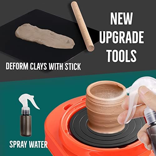 Innorock Pottery Wheel for Kids - Complete Pottery Kit for Beginners with Air Dry Clay, Upgraded Sculpting Clay Tools & Arts Supplies, Crafts for Girls Ages 6-8, Crafts Kits for Kids Ages 4-8, 8-12 4 413Lw5nFApL. AC