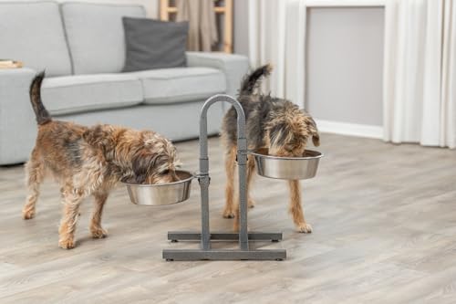 Trixie 2497 Hundebar, separat höhenverstellbar, 2 × 2,8 l/ø24 cm