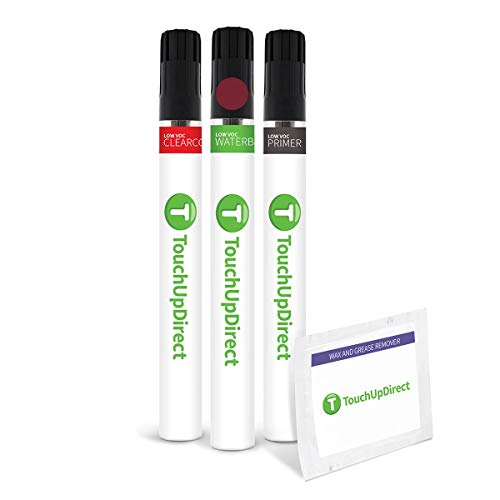 TouchUpDirect M1Y Crimson Red Pearl Compatible with Subaru Exact Match Touch Up Paint Brush - Preferred Kit