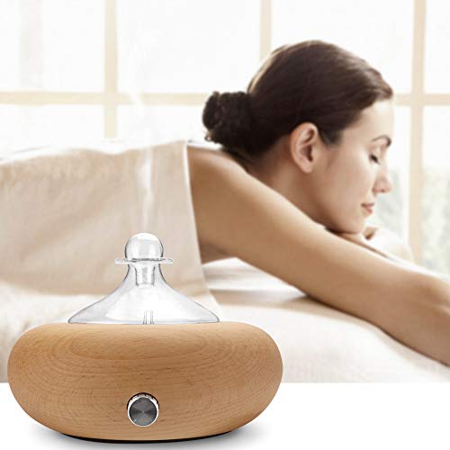 Kpokpo Professional Aromatherapy Diffuser, Wood Diffuser, Diffusers For Essential Oils, Wood And Glass With Premium Home Use Oils, Ultrasonic Diffusers - No Heat, No Water, (7Color Led Light #TOP2