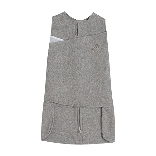 Saco de Dormir Swaddle em Algodão Egípcio Mescla Tamanho:RN - 0 a 3 meses;Cor:Cinza