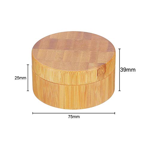 30g 1 unze Leere Tragbare Umwelt Bambus DIY Comestic Make-Up Lose Pulver Container Jar Fall Halter mit Schwamm Puderquaste und Sichter Baby Puderquaste Kit Foundation Kosmetische Box