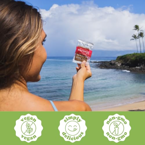 Earnest Eats Chewy Breakfast Bars with Whole Grain Oats and Almond Butter Superfood Vegan 190mg Omega 3 1.9oz Bars Pack of 12, Cran Lemon Zest, 22.8 Ounce