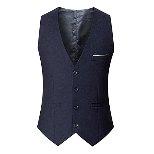 Big and Tall Business Suit Vests for Men Slim Fit Formal Dress Waistcoat Vest Work Wedding Formal Party Tuxedo Vests