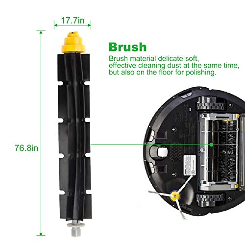 Efluky Replacement Accessory Part Kit For Irobot Roomba 600 Series 600 610 614 620 625 630 635 640 645 650 655 660 665 670 680 690 - A Set Of 11 #TOP2