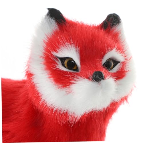 VICASKY Realistisches Fuchs Plüschtier Kuscheltier aus Weichem Langlebigem Material Niedliche Tierfigur als Dekoratives Wohnaccessoire und Vielseitiges Liebevoll Zufällige
