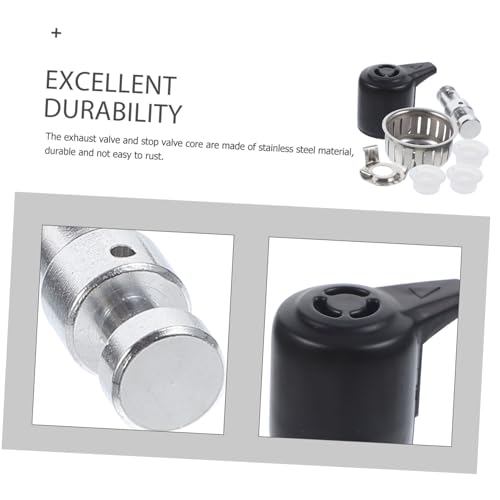 Set de repuestos para olla a presión con válvula de liberación de vapor y cubierta anti-bloqueo, material plástico y acero inoxidable miniatura 3
