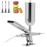 DIUNAOZI MáQuina para Rellenar Donas de 5 L,Rellenadora de Churros,Rellenadora de Crema de Acero Inoxidable 304 con 4 Tubos, inyector Profesional para Crema Mermelada y Chocolate