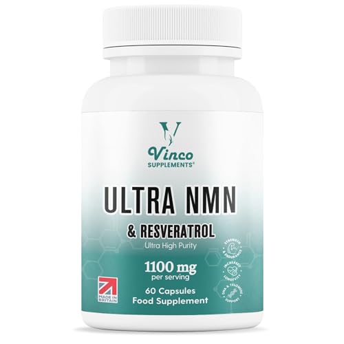 NAD+ Trans Resveratrol 1100mg, 60 Capsules - Resveratrol Antioxidant Supplements, Enhanced with Black Pepper 50mg for Superior Absorption, Premium NADs Supplement for Health Support