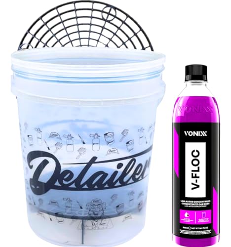 Balde C/Separador Partícula 19l Shampoo V-floc 500ml Vonixx
