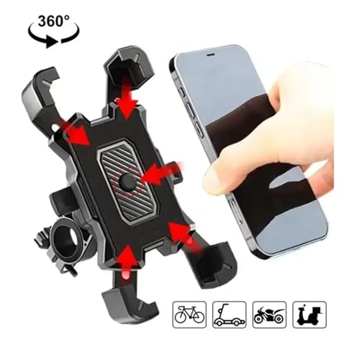 Support navigation moto et VTT rotatif 360 avec plaque GPS stable