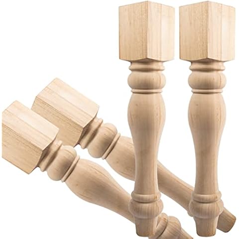 JOYCEMALL Solid Wood Table Legs Set of 4 Cover