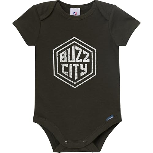 Image of Gerber Baby NBA Boys & Girls 2-Pack Short Sleeve Onesie Bodysuits