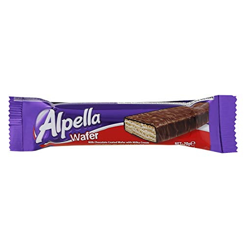 Ulker Alpella Milk Chocolate Wafer, 20 gm (Pack of 24)