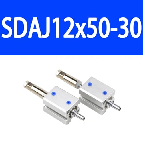 Cilindro neumático compacto SDAJ12 de doble efecto con carrera regulable de 50mm 3