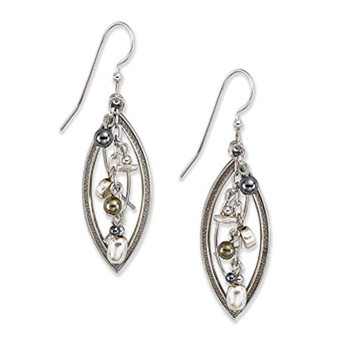 Silver Forest Surgical Steel Open Cascade Beaded Earrings Ne-0493 #TOP21
