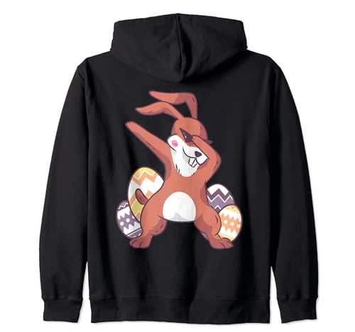 Conejito Dabbing Dab Dance Pascua Tienda divertida Sudadera con Capucha