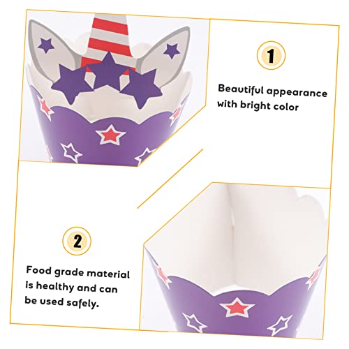 Gadpiparty 120 Conjuntos Cupcake Cupcake E Assadeira Baby Cup Muffin Decoração Forros De Chuveiro An