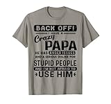 familyshirt back off ho un papà pazzo ha problemi di rabbia maglietta